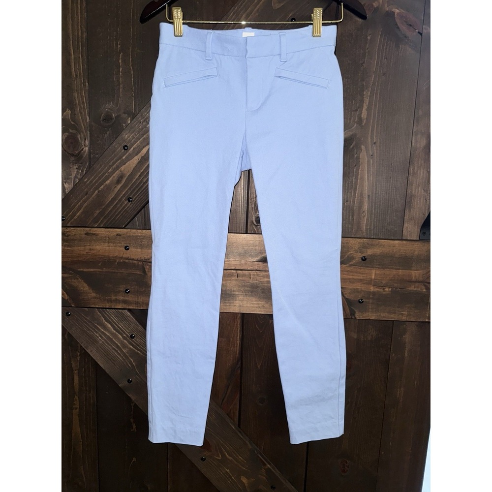 Gap Women's 00 R Skinny Ankle Stretch Mid Rise Blue Opal Pants 2017 EUC